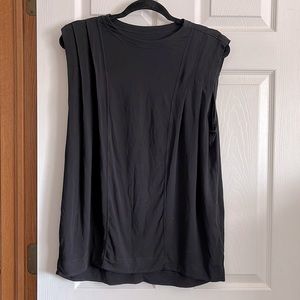 Lululemon black sleeveless tee shirt